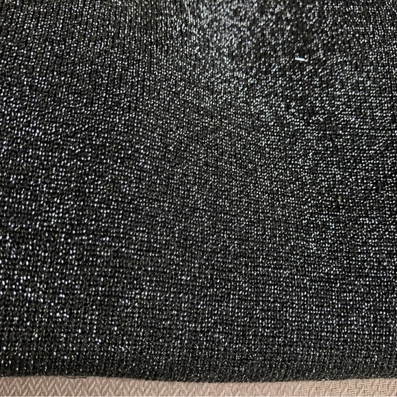 Charter Club Women Gray Shimmer Long Sleeve Round Neck Stretchy Blouse 2X - Picture 5 of 10